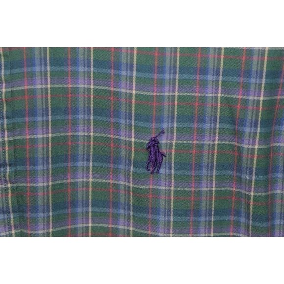Ralph Lauren Green Red Blue Button Down / Size: M/ Rn#41381 - Picture 6 of 12